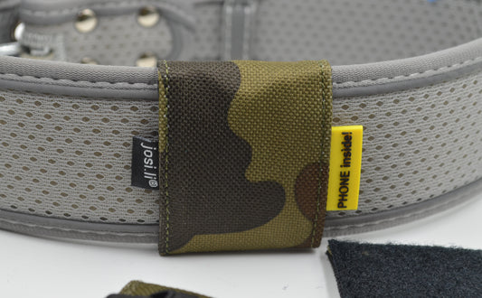 josi.li Nylon GPS Tracker Tasche für AirTag und Chipolo One - Schwimmtauglich - Camouflage, sicherer Verschluss