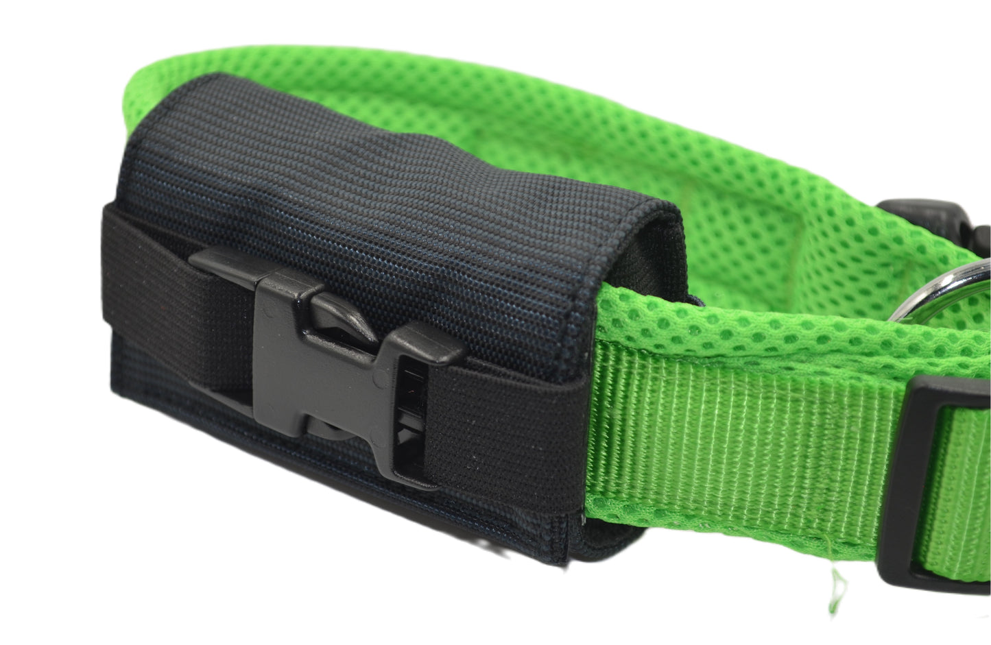 josi.li Tracker pouch, secure attachment for large Tractive Tracker, XL, Adventure, Dog 4, Dog 6, extra strong nylon, black, secure closure