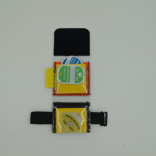 josi.li Hundemarkentasche 33mm Marken Sichtfach Planenmaterial schwimmtauglich