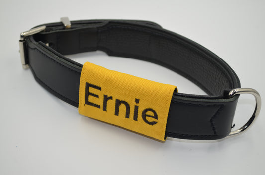 Farbe Sonnengelb, Stickgarnfarbe dunkelbraun