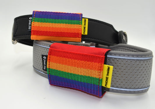 josi.li® GPS Tracker Tasche Rainbow für viele Trackermodelle, hochwertig verarbeitet, Nylon-Farbwahl sicherer Verschluss