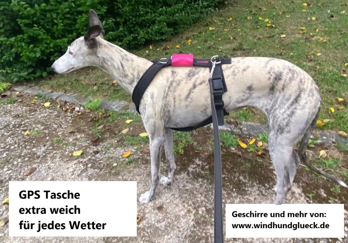 josi.li GPS Tracker-Taschen Windhunde, fuer Tractive Dog 4, Dog 6, extra weiches Material, Farbauswahl