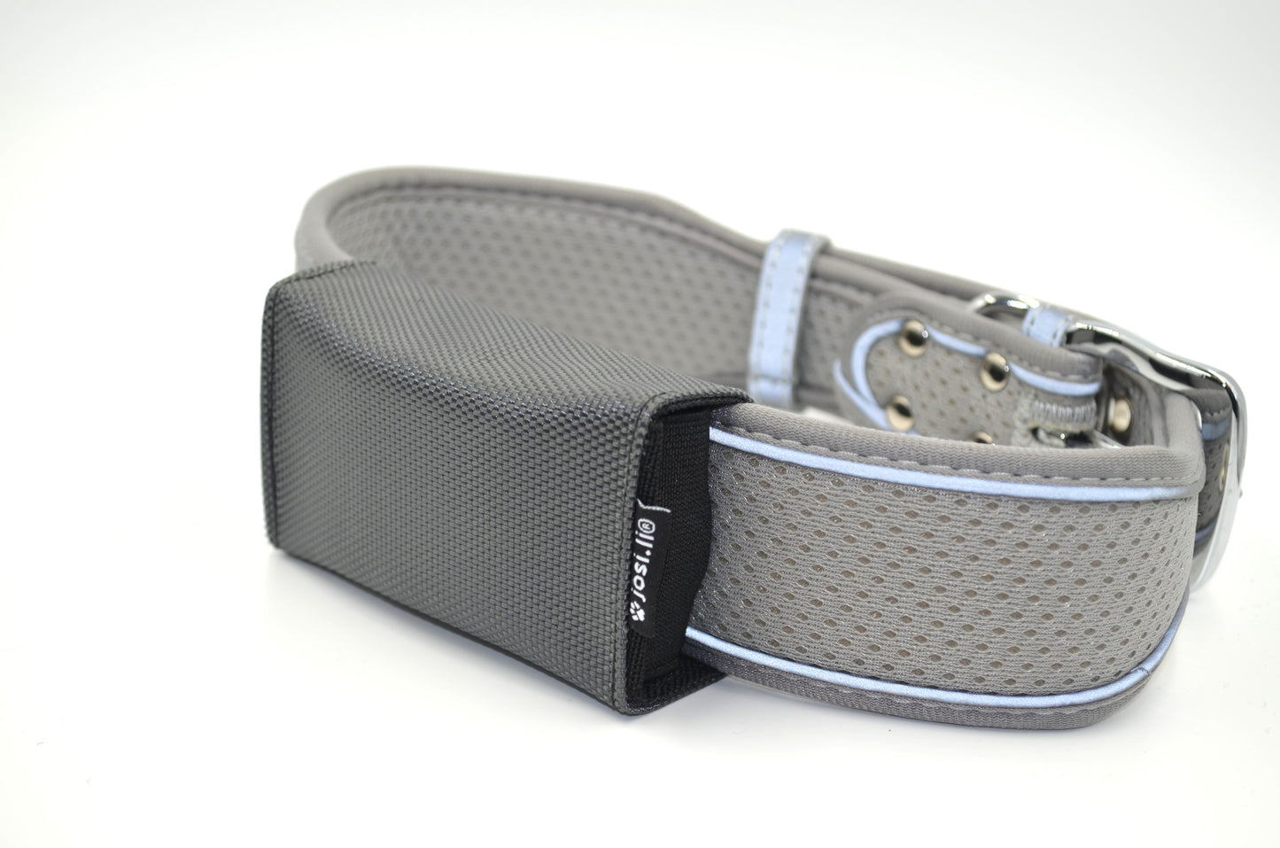 josi.li Tracker-Tasche, sichere Befestigung für große Tractive Tracker, XL, Adventure, Dog 4, Dog 6, Nylon extra stark, schwarz, sicherer Verschluss