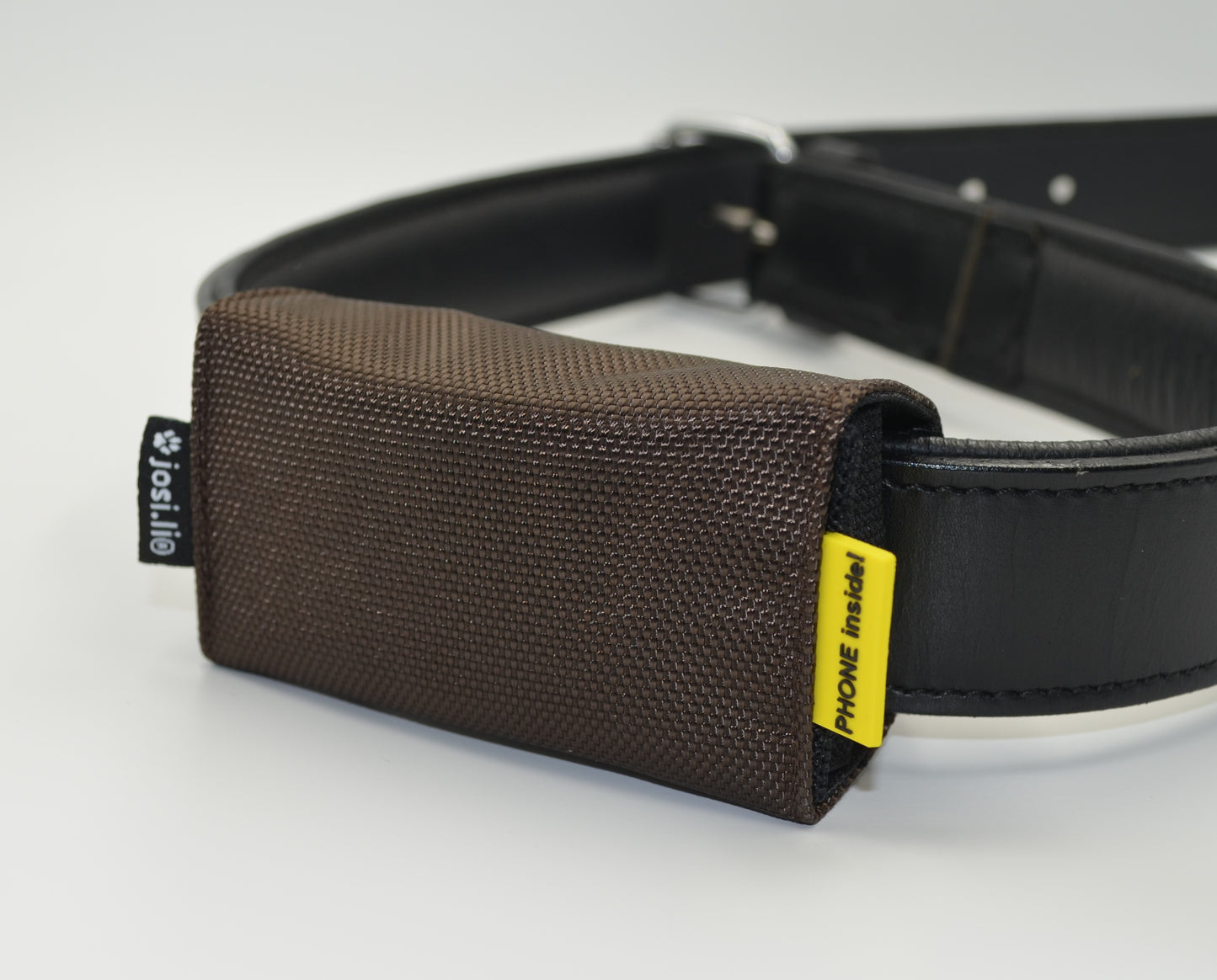 josi.li Tracker-Tasche, sichere Befestigung für große Tractive Tracker, XL, Adventure, Dog 4, Dog 6, Nylon extra stark, schwarz, sicherer Verschluss