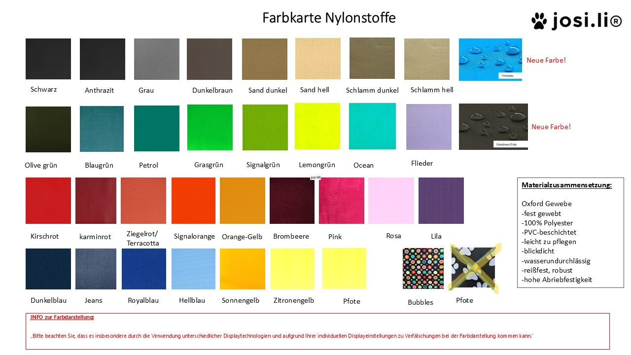 josi.li Nylon GPS Tracker Tasche für alle GPS Modelle - Personalisierbar und Schwimmtauglich - Vielfältige Farbwahl