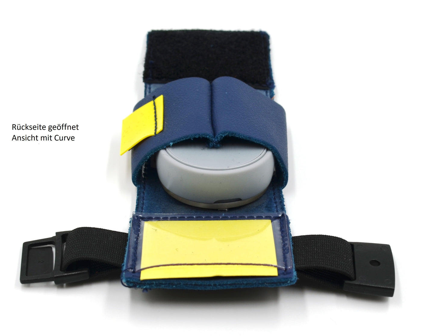 josi.li GPS Befestigung: Hochwertige bestickte Tracker Tasche aus Leder für Tractive Classic und Curve - Aktive Hunde - Farbwahl - Sicherer Verschluss