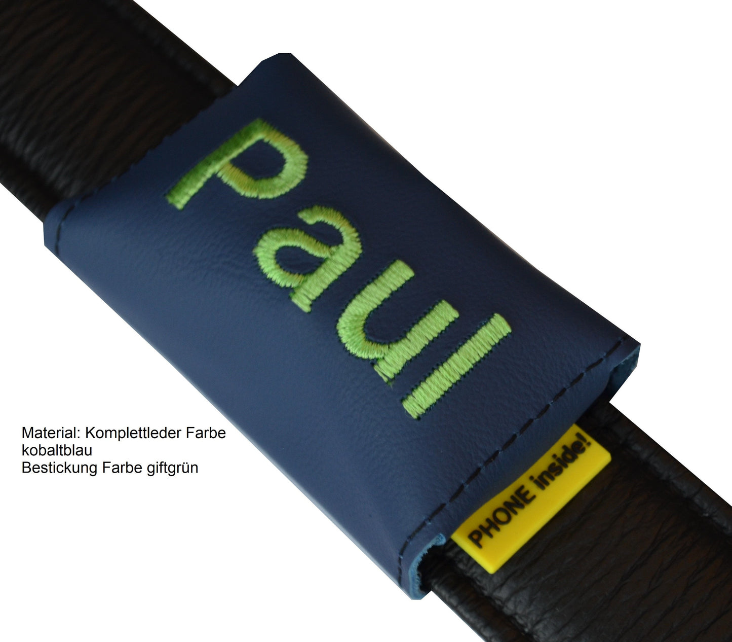 josi.li Halsbandtasche für GPS Tracker - Sicherer Verschluss - Personalisierbar - Aus weichem Leder – für Tractive Dog 4 und Dog 4  XL